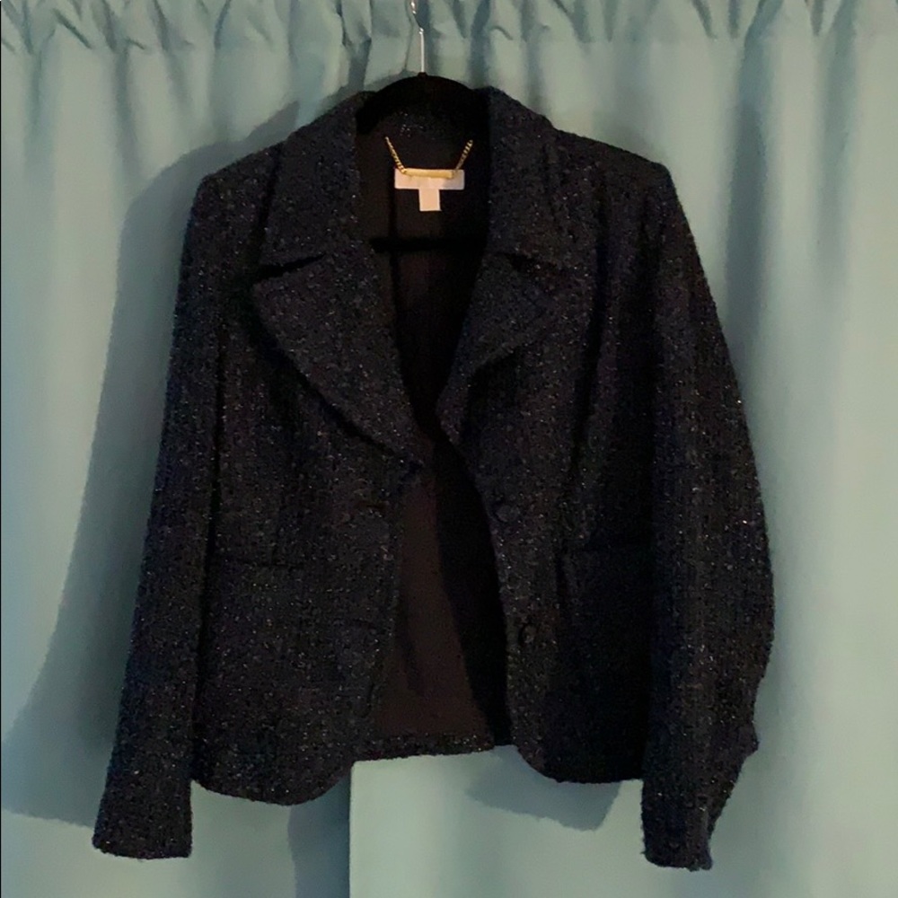 Blazer Michael Kors blue glitter size 8